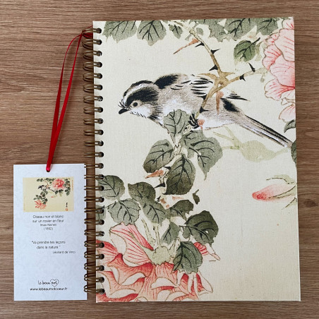 Oiseau noir et blanc